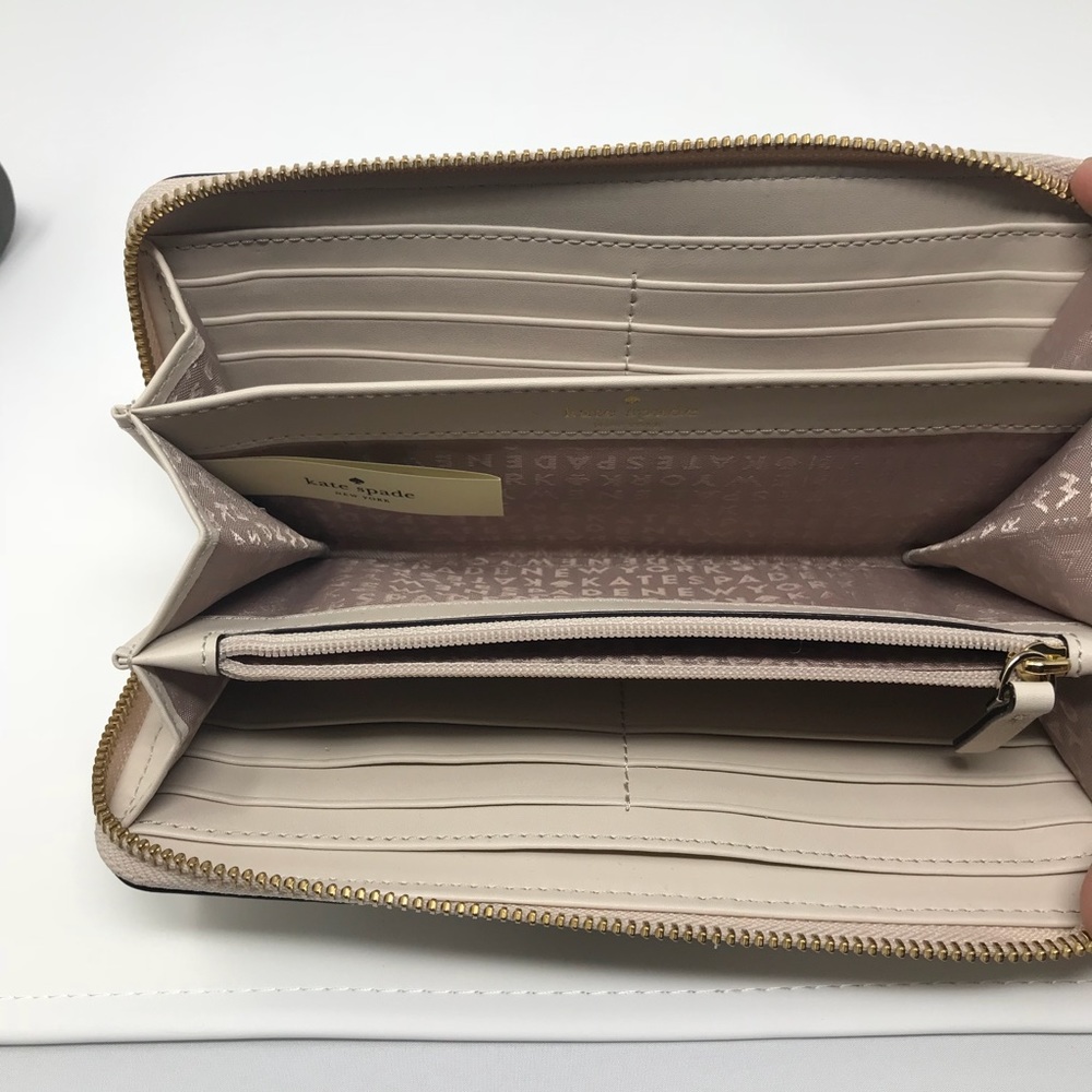 Kate Spade Lacey Bay St Multi Color Baige Wallet - Picture 6 of 6